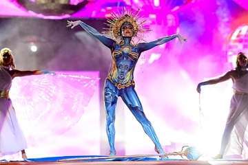 Tapicería Peñate, de Telde, se lleva el tercer premio del concurso de Maquillaje Corporal de 'Studio 54'/Lpcarnaval.